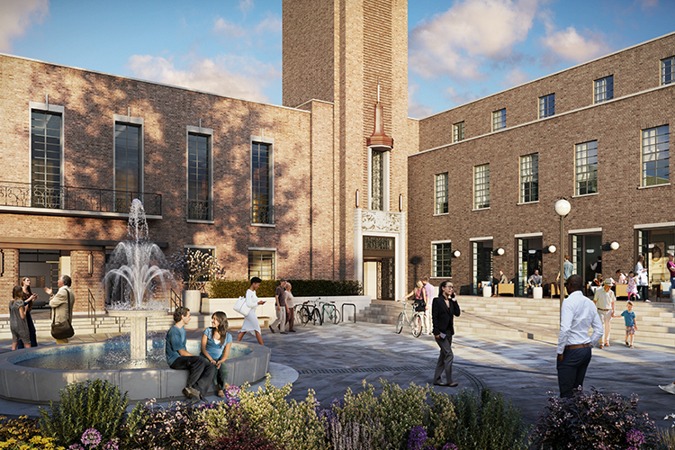 Hornsey Town Hall - Town Hall Square